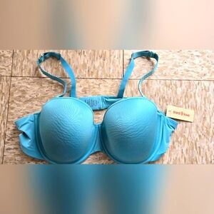 Blue Underwire Bra 44B NWT
